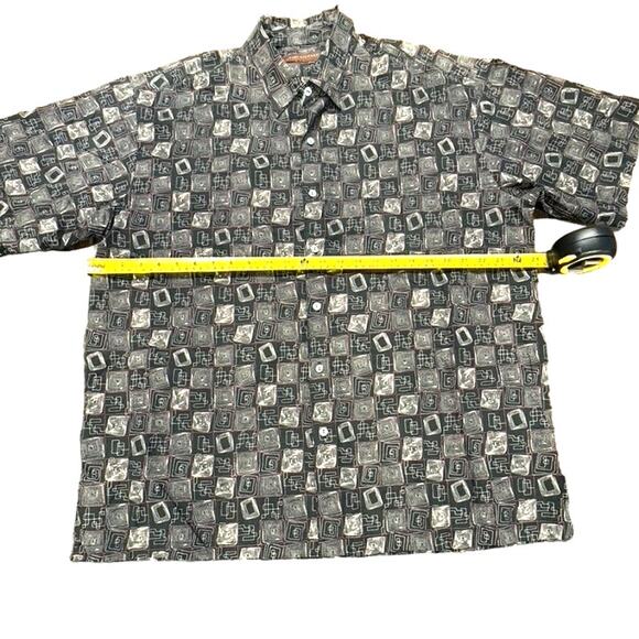 Tori Richards, Hawaii Shirt, Lawn Leaf Pattern Button Up,Size XL,Tropical - Picture 3 of 7